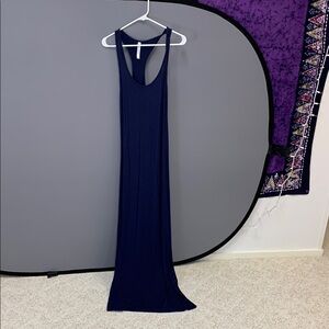 Elegant Navy Blue Maxi Dress
